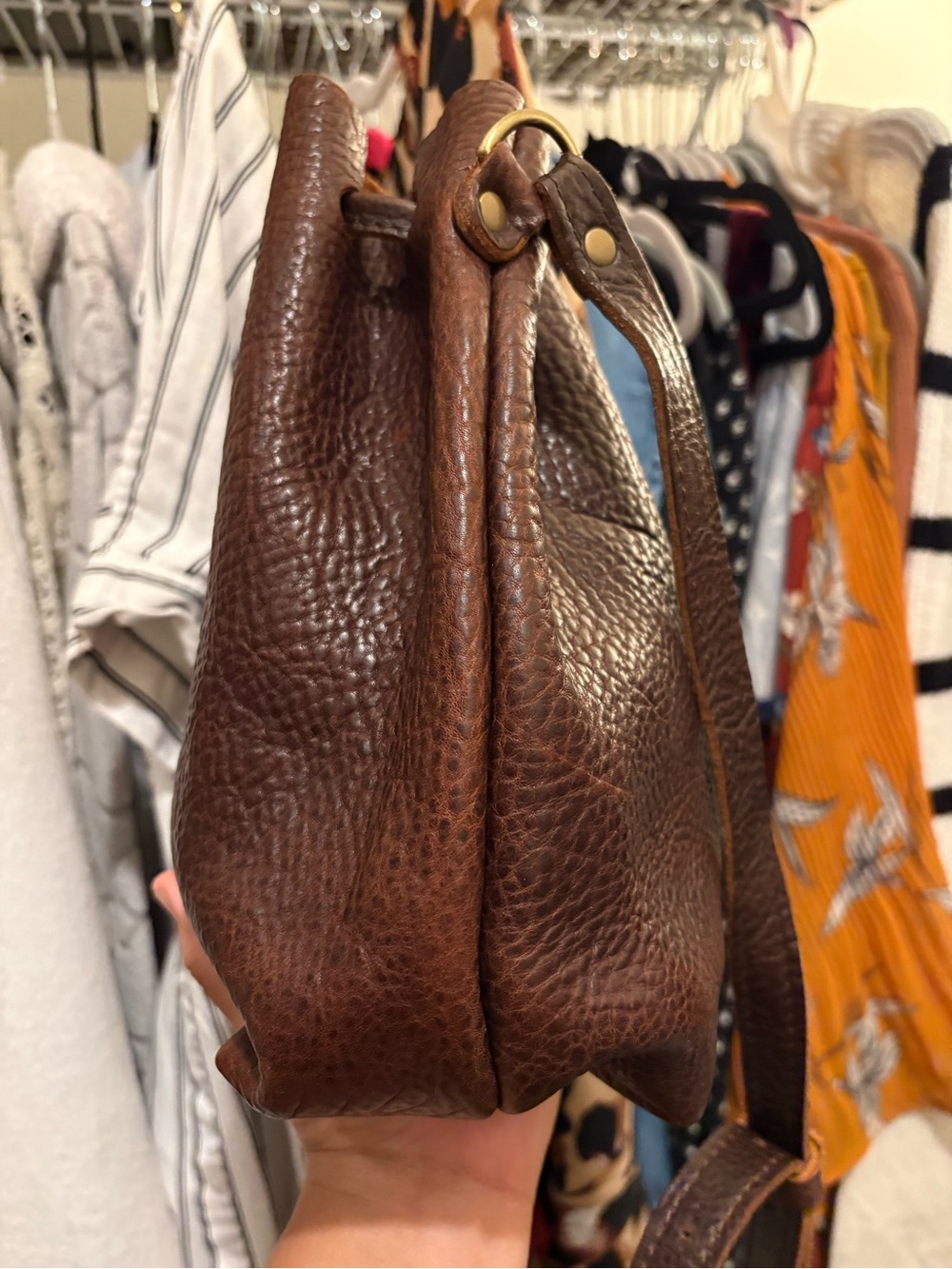 Portland Leather Goods | Large Bucket Bag | Coldbrew - Picture 3 of 12